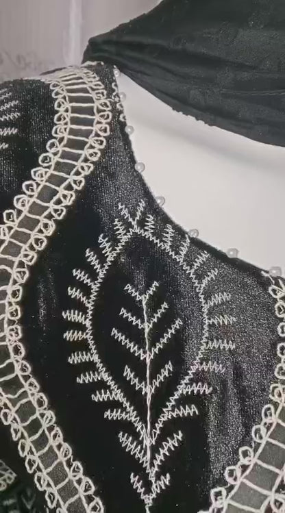 Turkish Velvet Cutwork Outfit